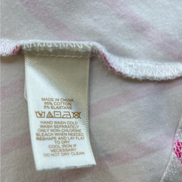 Kate Spade Girls White and Pink Striped Dress Size 4Y - Picture 2 of 4